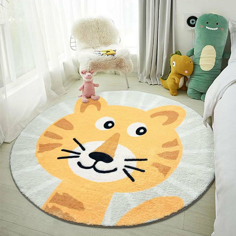 Baby Tiger Print Modern Area Rug
