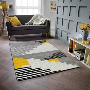 Hand-Tufted Warm Tones Rug for Living Area
