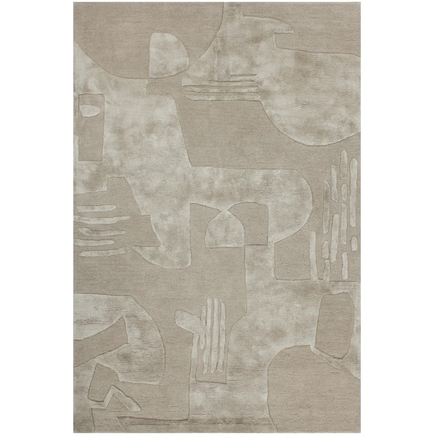 Light Grey Color Modern Design Rug For Luxurious Home-Bisha Rugs