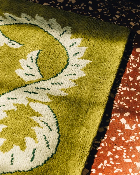 Climbing Vine Modern Design Hand Tufted Rug-Bisha Rugs