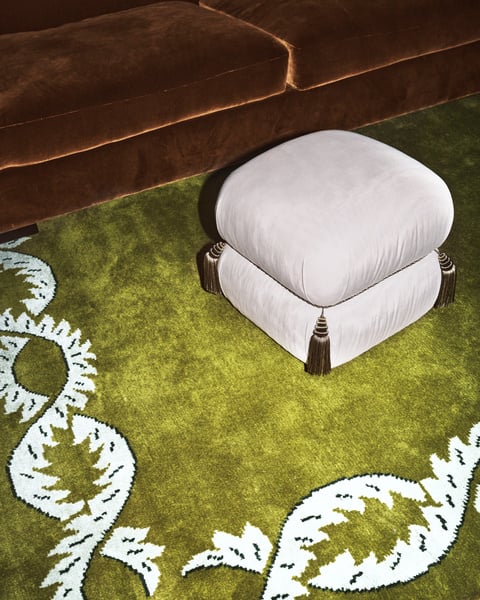 Climbing Vine Modern Design Hand Tufted Rug-Bisha Rugs