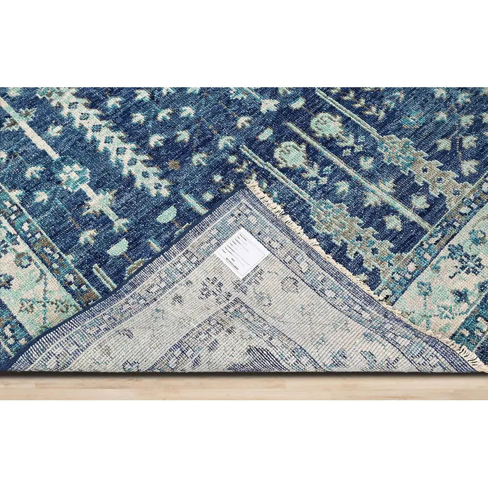 Hand Knotted Turkish Oushak Wool Area Rug