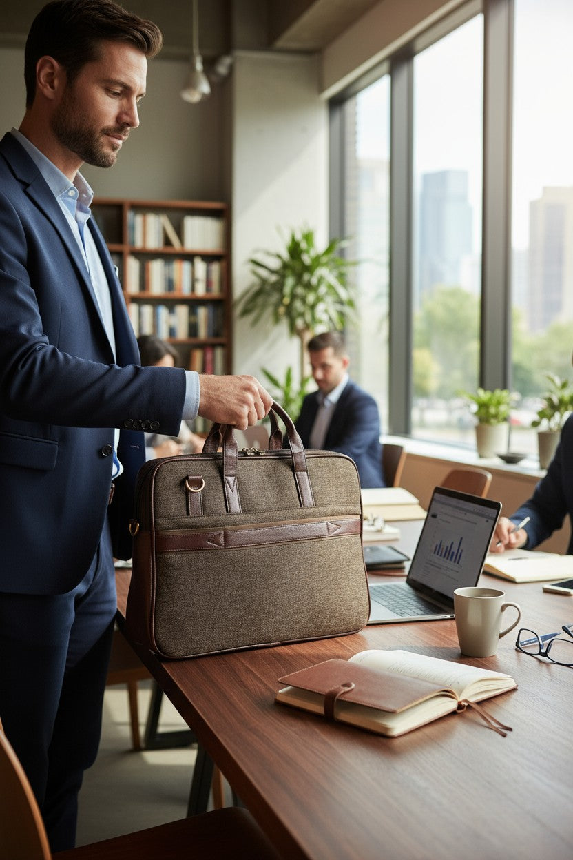 Premium Jute Laptop Bag – A Work Companion That Matches Your Lifestyle