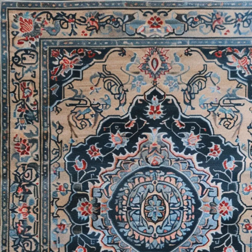 Medallion Hand Tufted Rug -Bisha Rugs