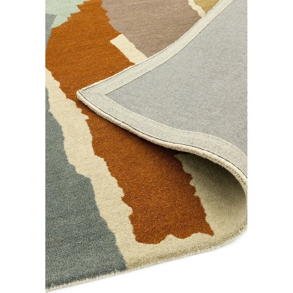 Abstract Modern Collage Hand-Tufted Rug -Bisha Rugs