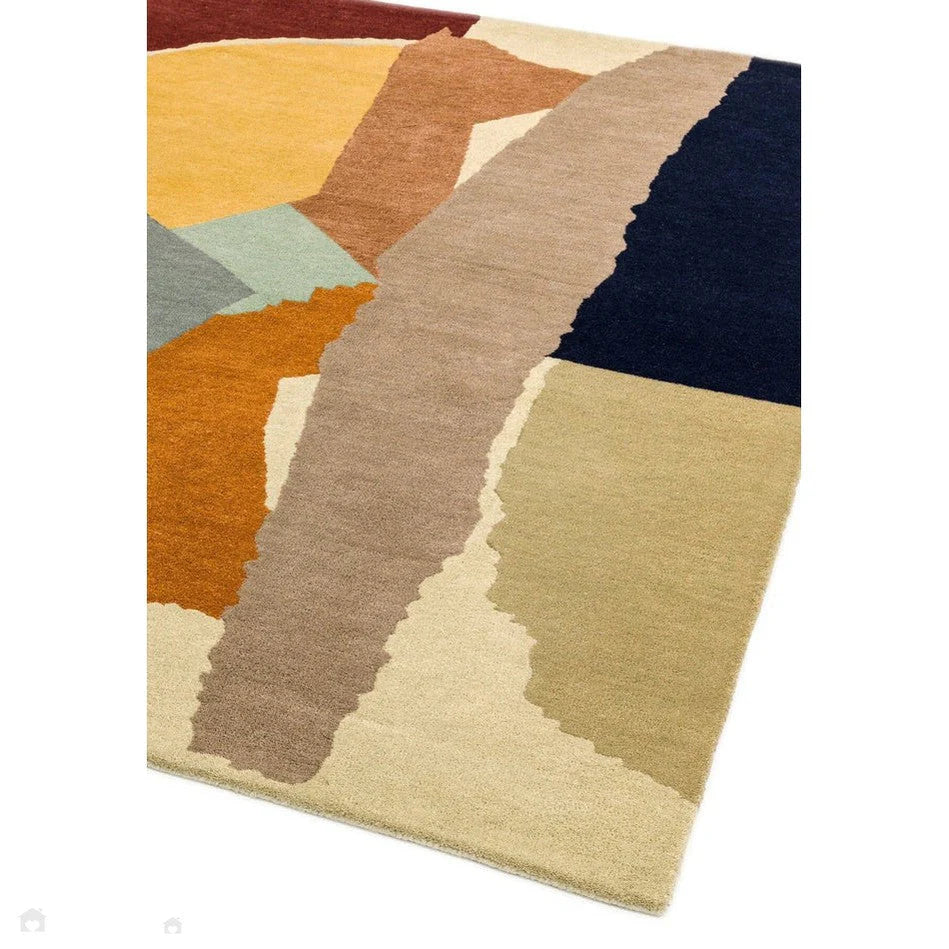 Abstract Modern Collage Hand-Tufted Rug -Bisha Rugs