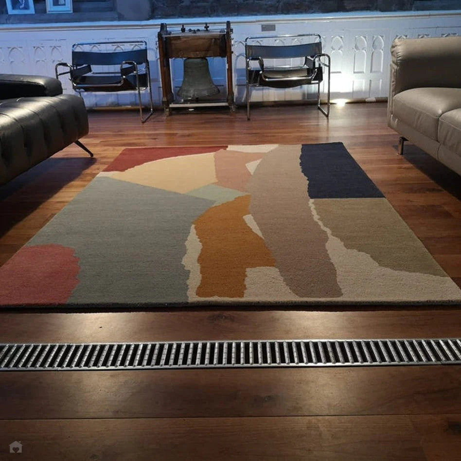 Abstract Modern Collage Hand-Tufted Rug -Bisha Rugs