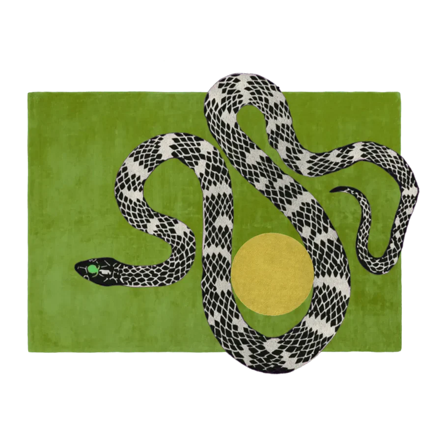 Snake Hand Tufted Wool Rug -Bisha Rugs