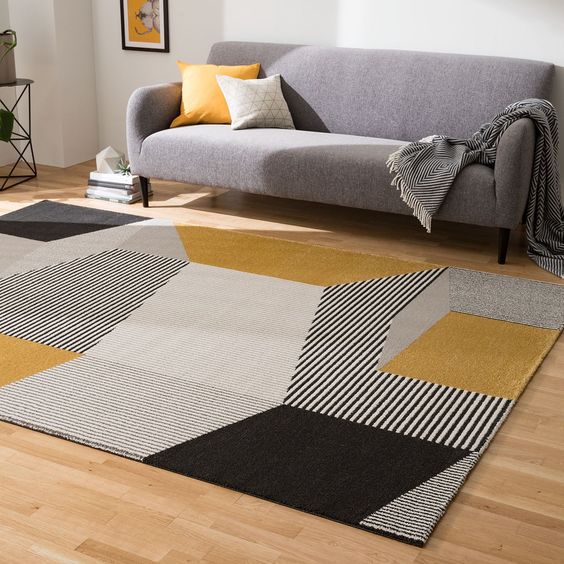 Multicolor Geomatrical Design Area Rug 007