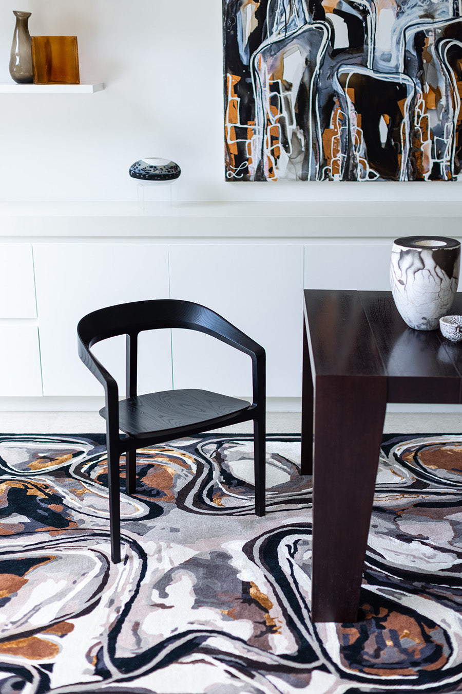 Desert Beat Abstract Pattern Premium Design Hand-Tufted Rug-bisha-rugs