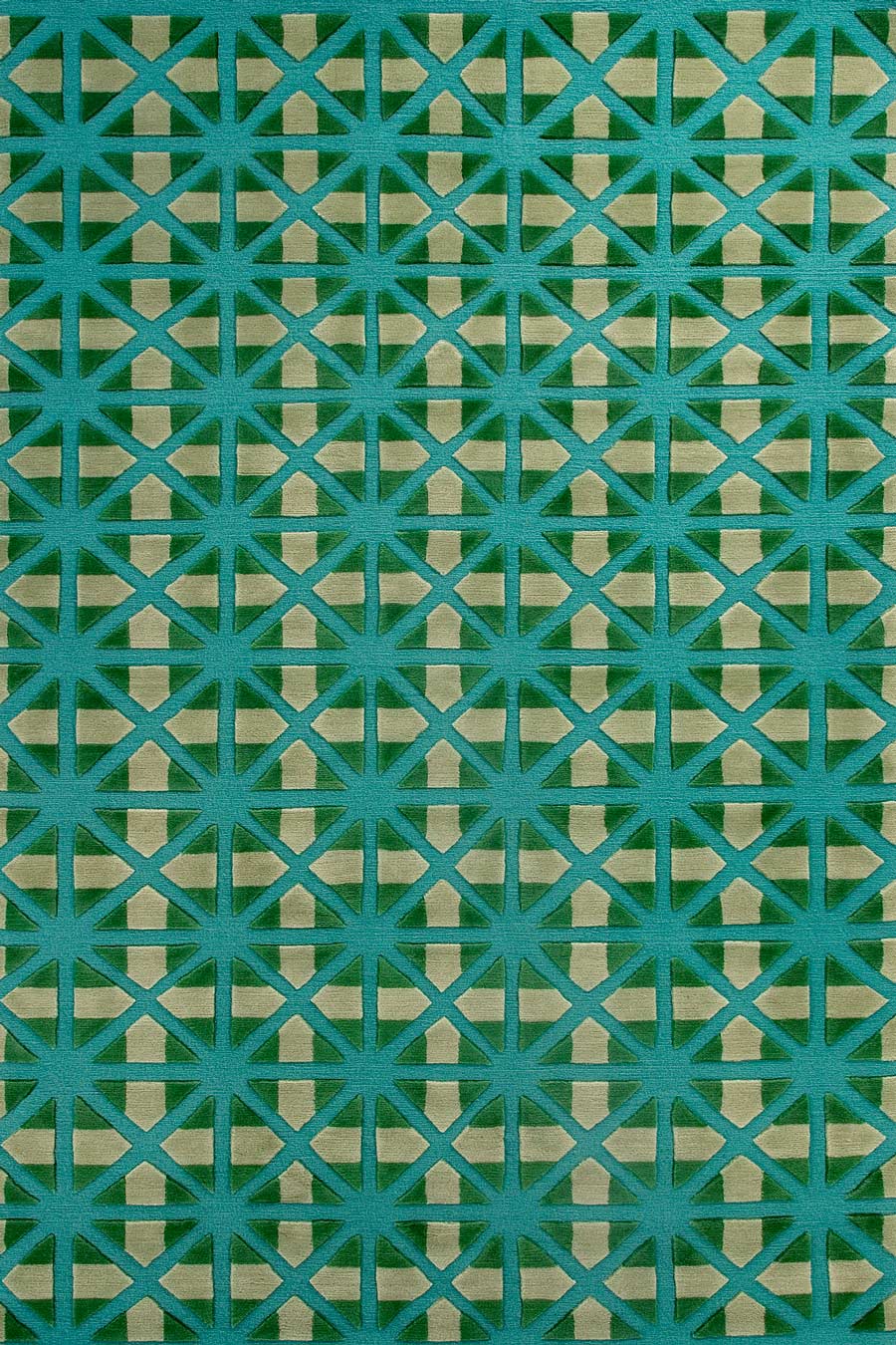 Bias Green Color Premium Design Rug-Bisha Rugs
