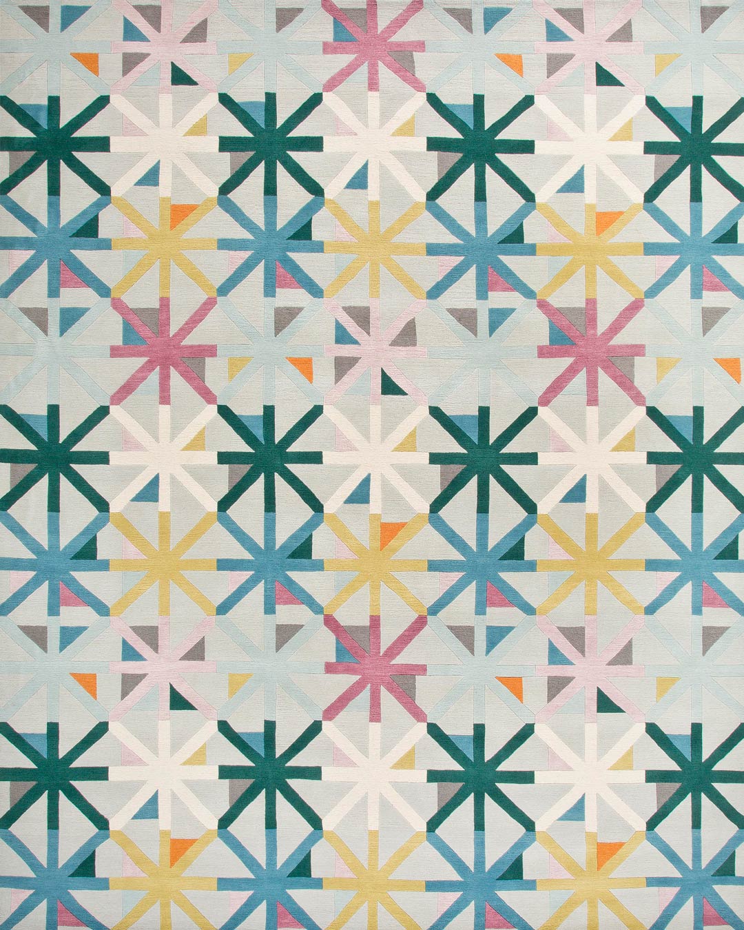Criss Cross Multicolor Premium Design Area Rug-Bisha Rugs