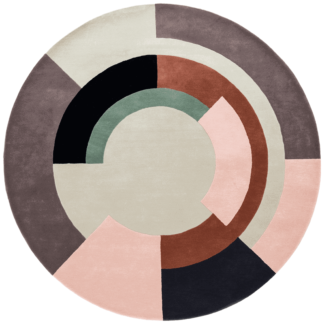 Plateau Modern Design Round Rug-Bisha Rugs