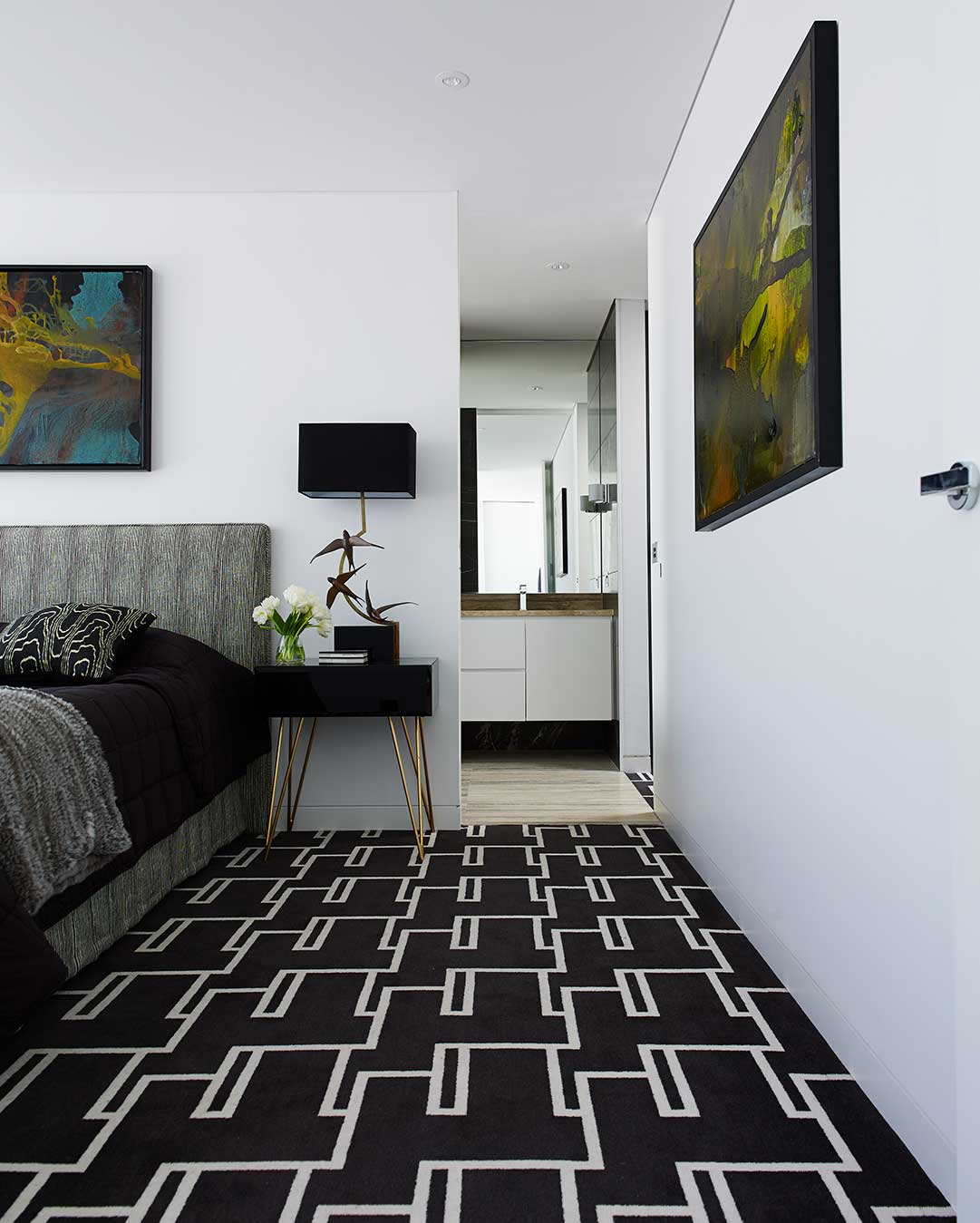Dianne. Geometric Pattern Premium Design Hand-tufted Rug-bisha-rugs
