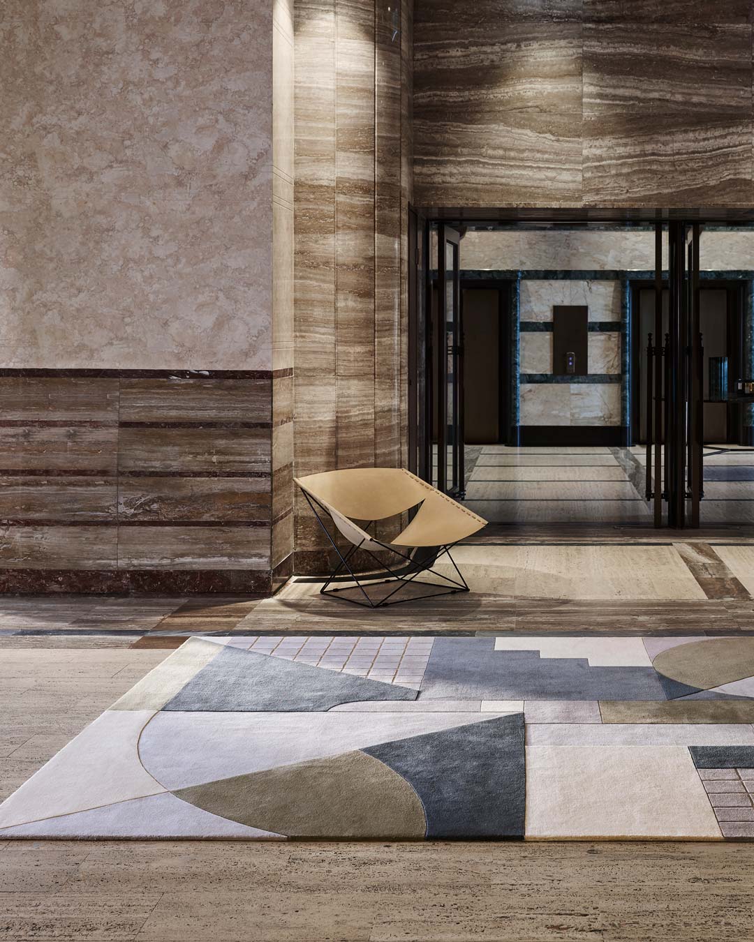 Rateau Multicolor Geometric Hand-Tufted Rug-Bisha Rugs
