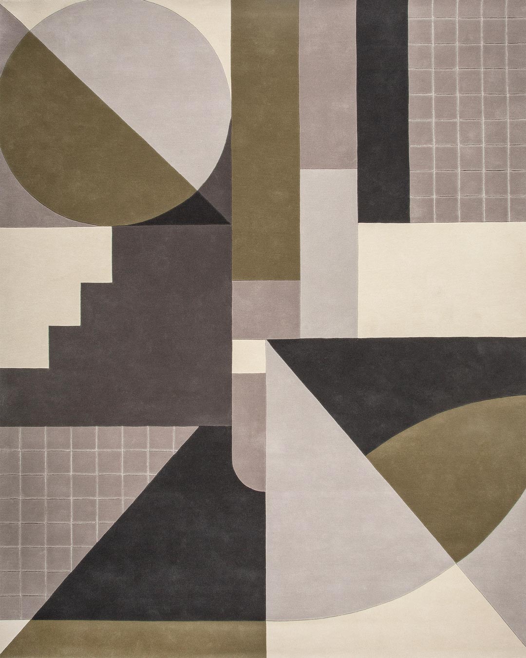 Rateau Multicolor Geometric Hand-Tufted Rug-Bisha Rugs