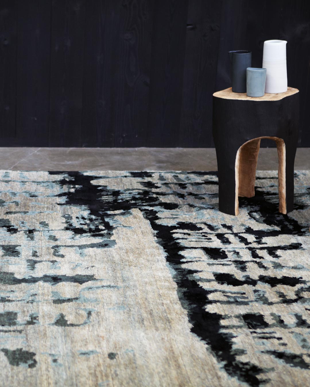 Etched Style Handmade Area Rug