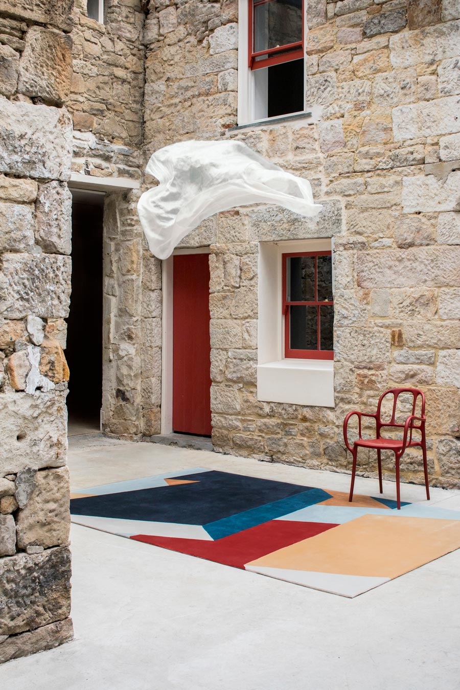 Dovetail Halving Geometric Modern Design Hand-Tufted Rug-bisha-rugs