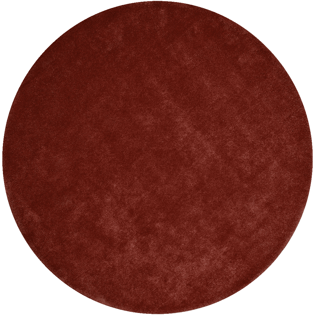Napoleon Cut Tabasco Red Modern Design Hand-Tufted Round Rug-bisha-rugs