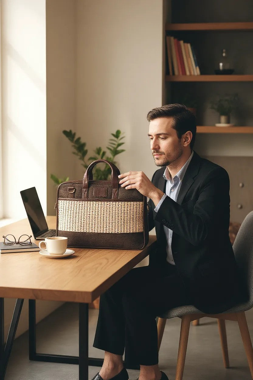 Premium Jute Laptop Bag – A Work Companion That Matches Your Lifestyle