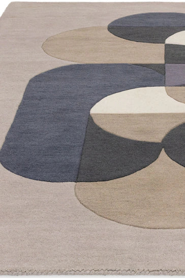 Modern Design Multicolor Matrix Hand-Tufted Rug-Bisha Rugs