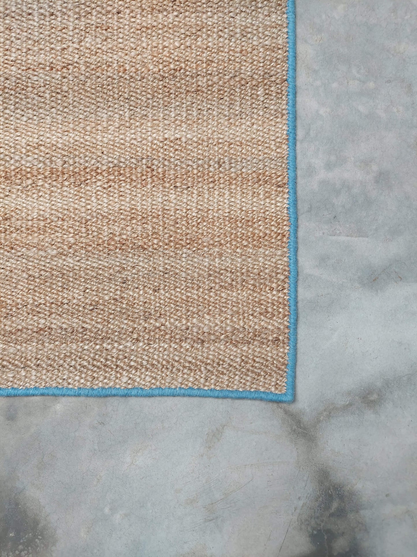 BENGAL – NATURAL JUTE & MEDITERRANIAN BLUE RUGS