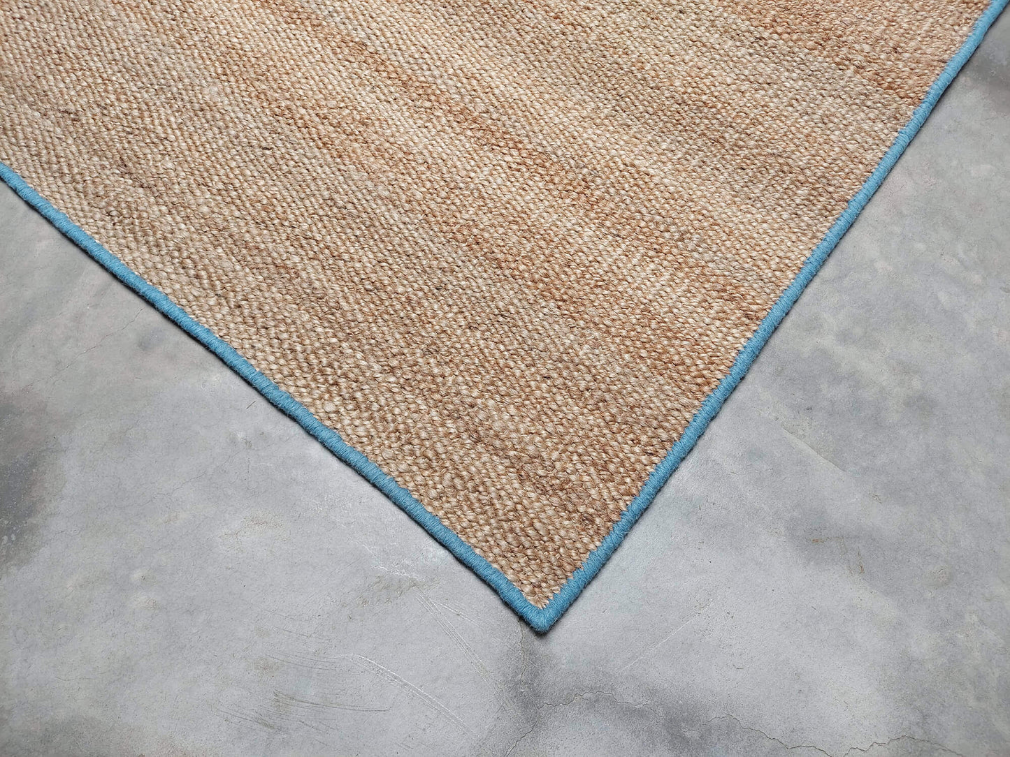 BENGAL – NATURAL JUTE & MEDITERRANIAN BLUE RUGS