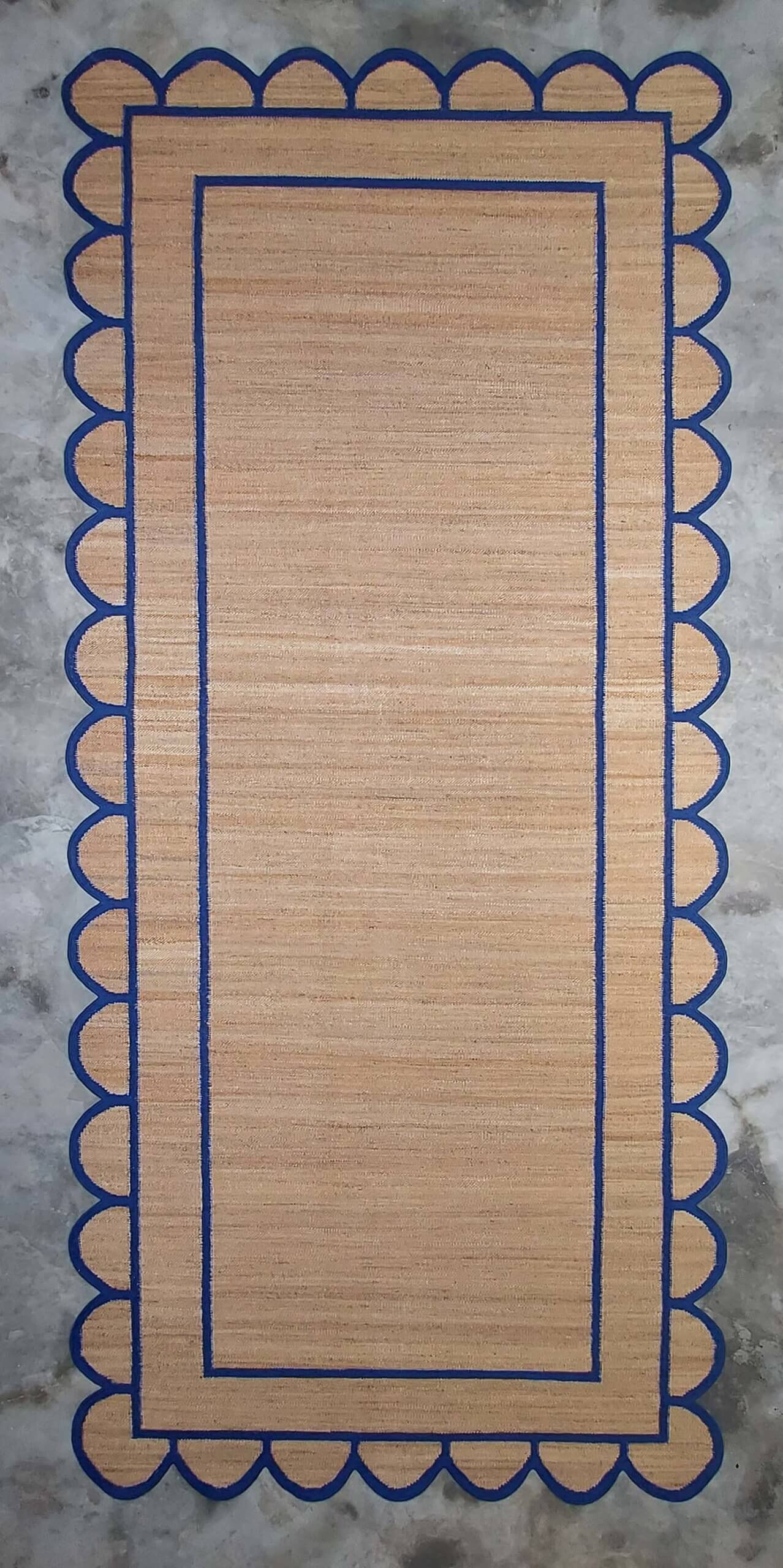 DELUX SCALLOP – INDIGO RUGS