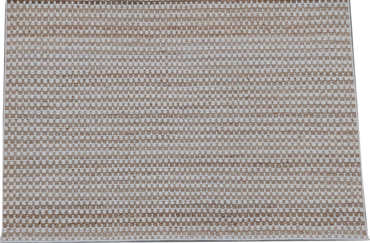 CHEQUERS – NATURAL JUTE & OFF WHITE RUGS