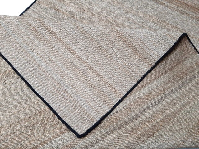 BENGAL – NATURAL JUTE & CHARCOAL BLACK RUGS