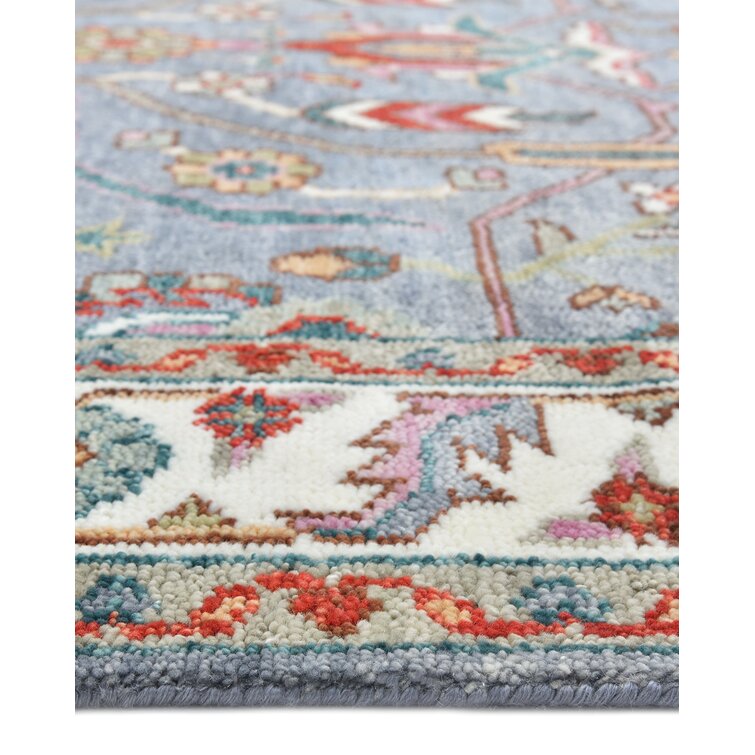 Multicolor Traditional Design Wool Area Rug