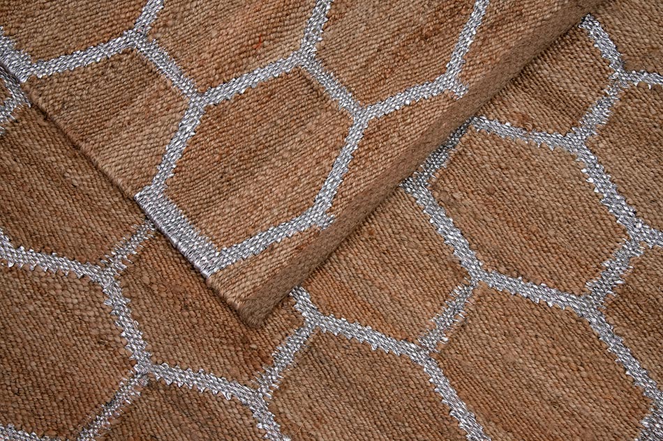 JALI – NATURAL HEMP & SILVER BLING RUGS