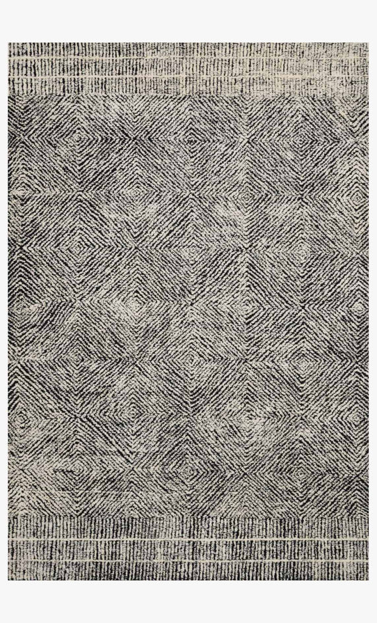 Hand Tufted Black / Ivory Area Rug