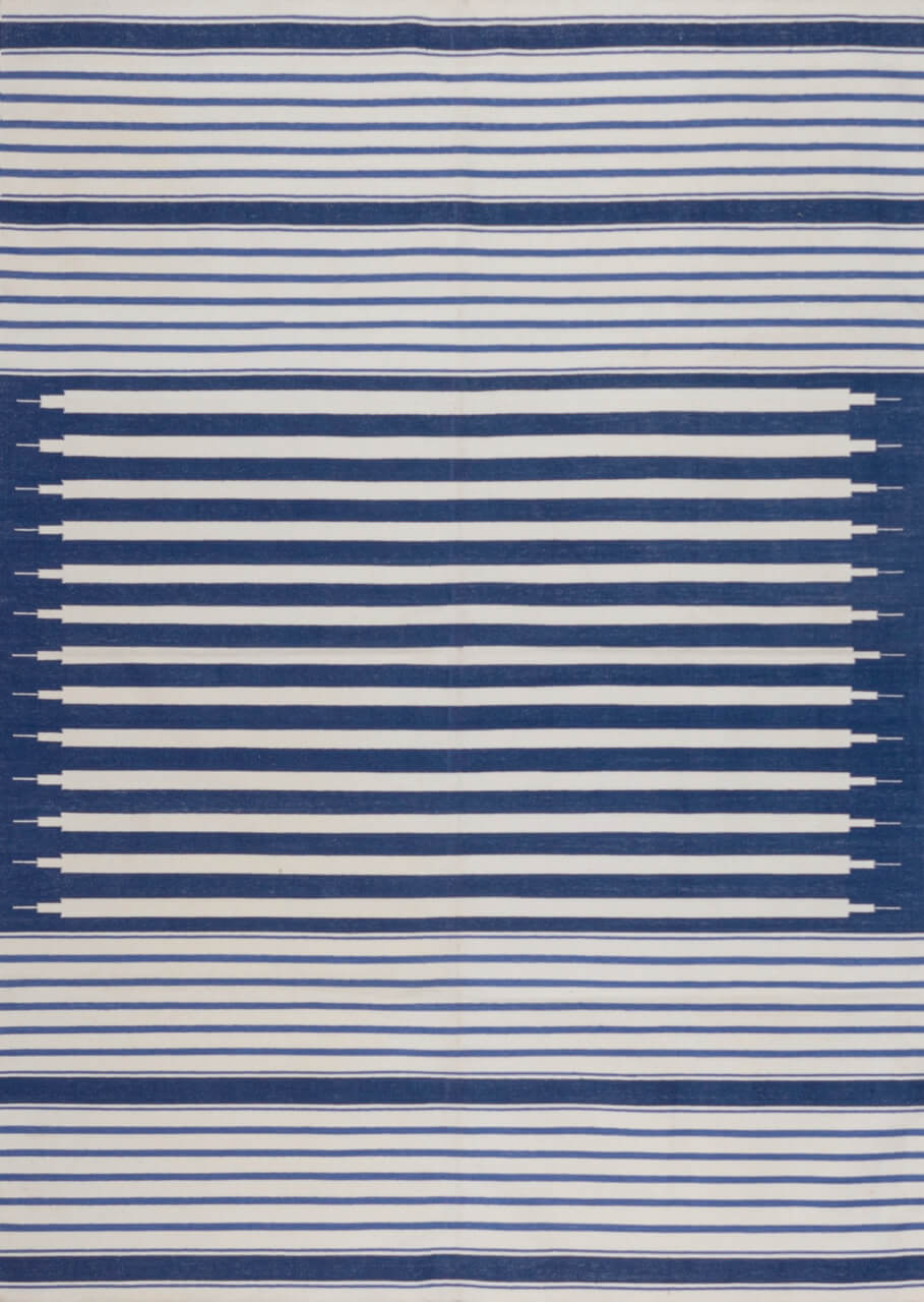 NIZAM – SHADES OF INDIGO & OFF WHITE RUGS