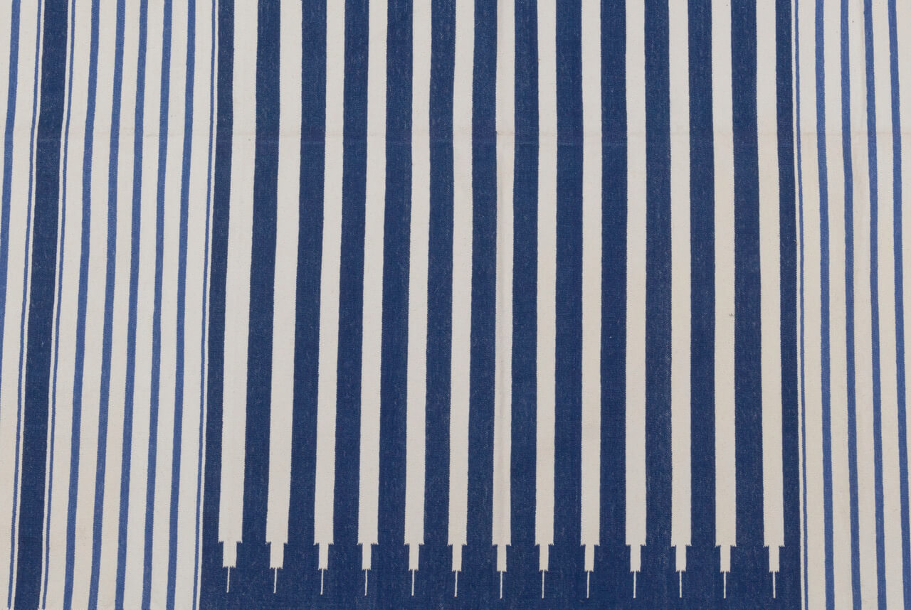 NIZAM – SHADES OF INDIGO & OFF WHITE RUGS
