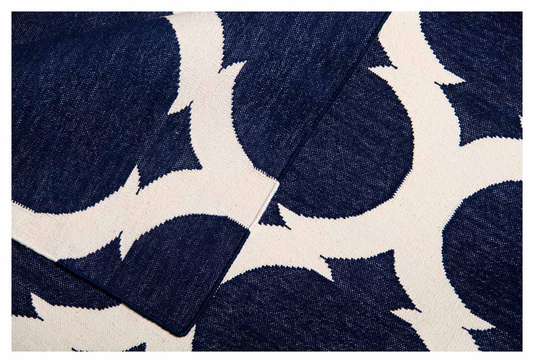 JAIPUR JALI – LONDON BLUE & WHITE RUGS