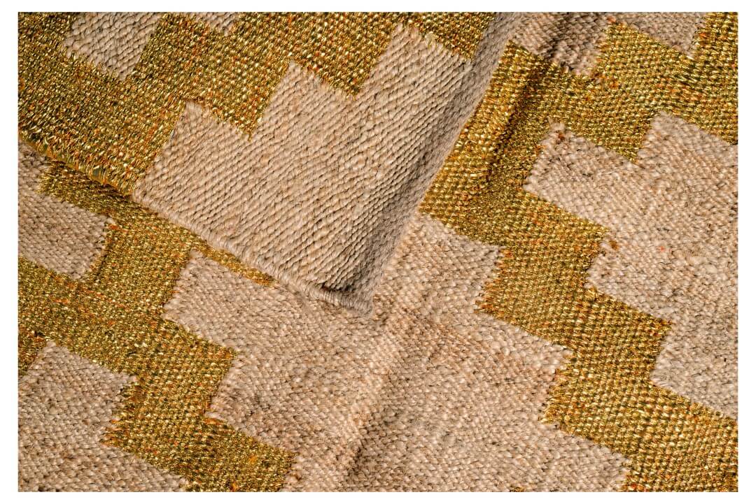 HAVELI – NATURAL HEMP & GOLDEN BLING RUGS