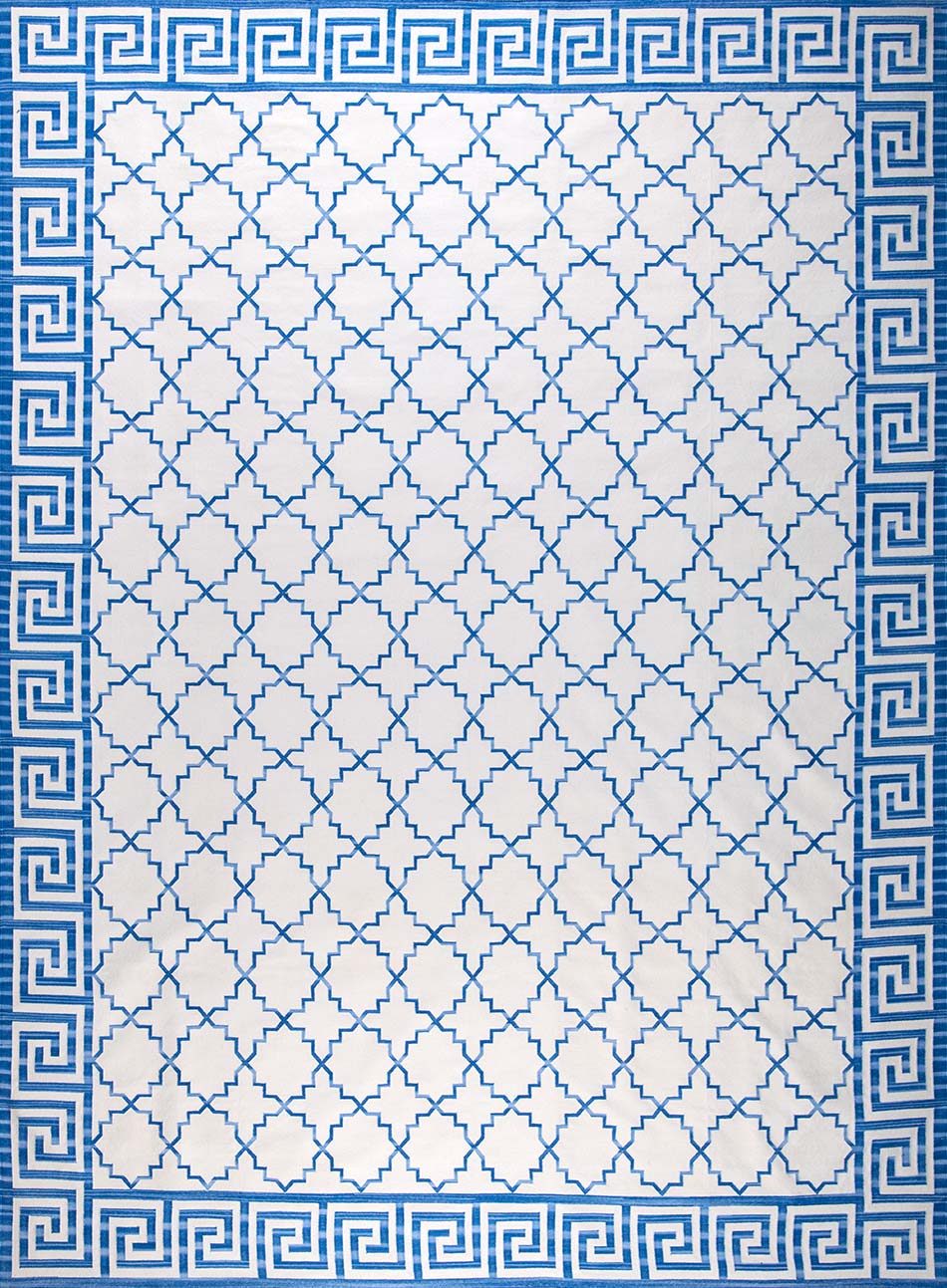SHALIMAR – COBALT BLUE & OFF WHITE RUGS