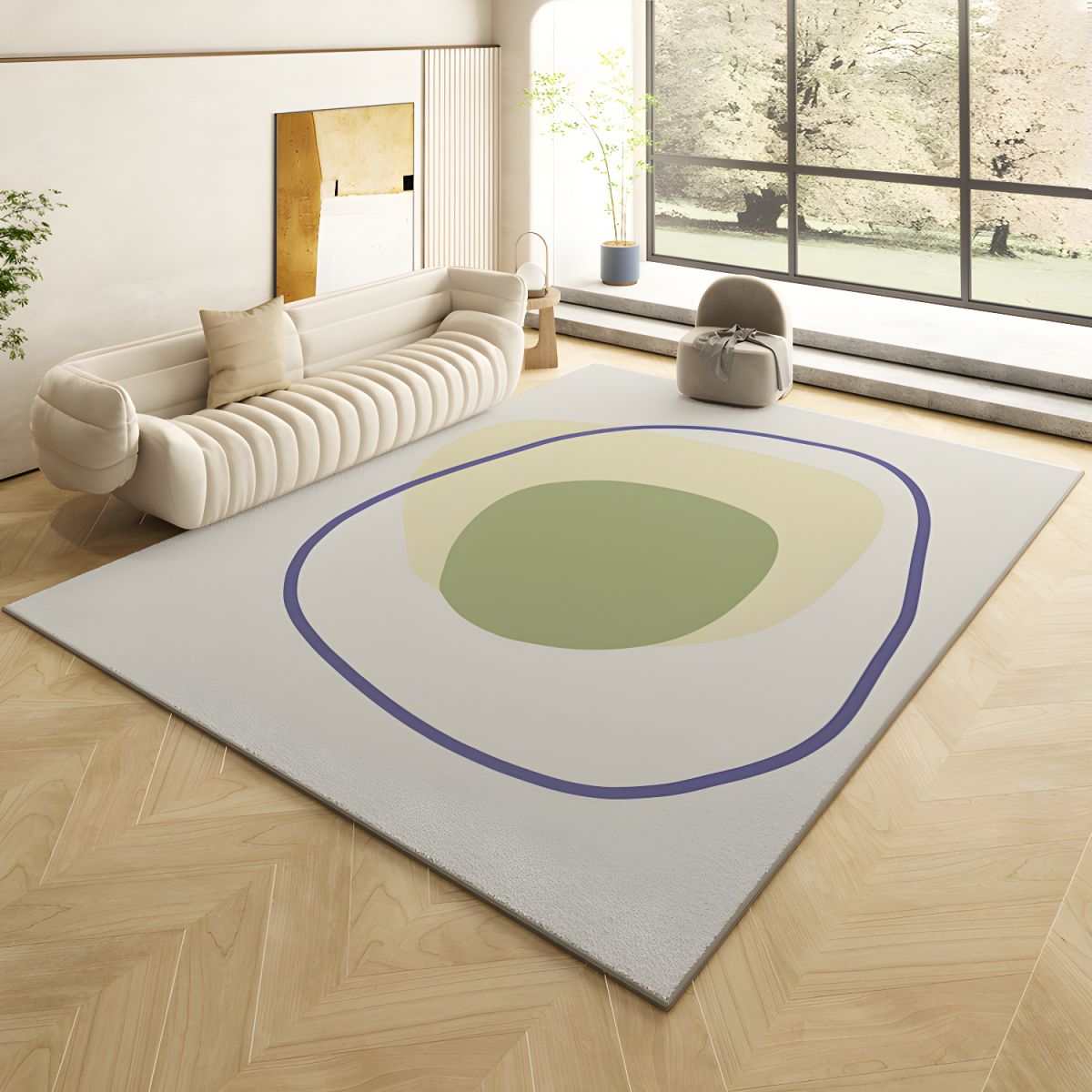 Multicolor Classic Hand Tufted Design Rug Bisha Rug