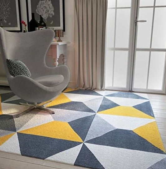 Stylish Hand-Tufted Rug for Rooms