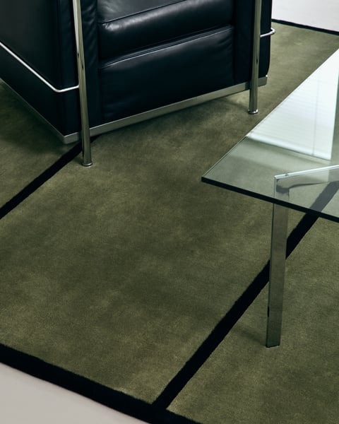 Nur Dark Green Hand Tufted Carpet-Bisha Rugs