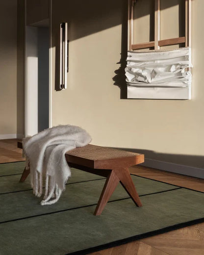 Nur Dark Green Hand Tufted Carpet-Bisha Rugs