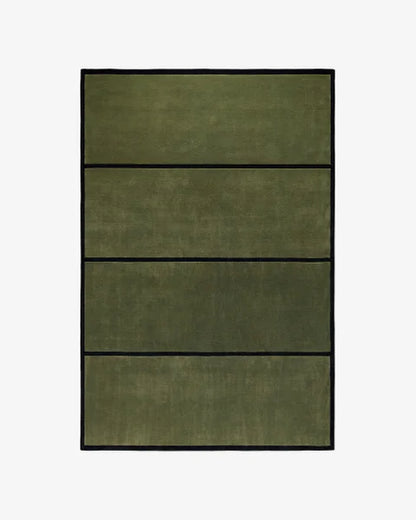 Nur Dark Green Hand Tufted Carpet-Bisha Rugs