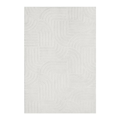 White color Modern Design Rug-Bisha Rugs