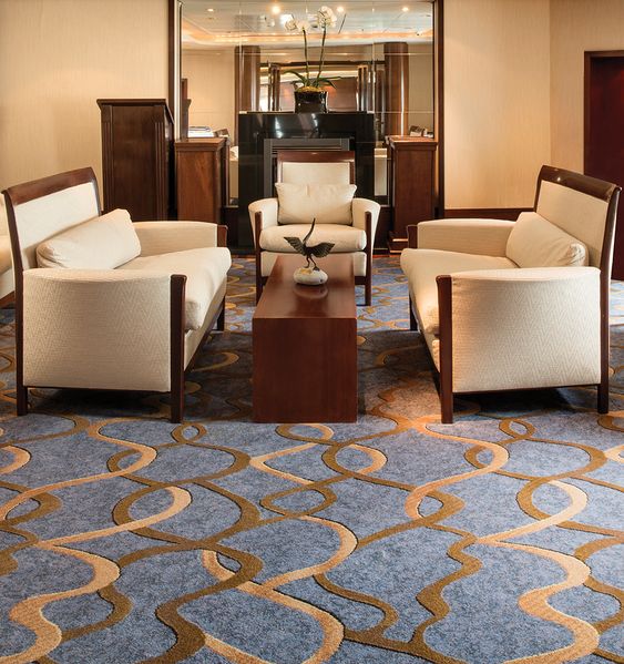 Gray and Brown Color Majestic Elegance Design Rug