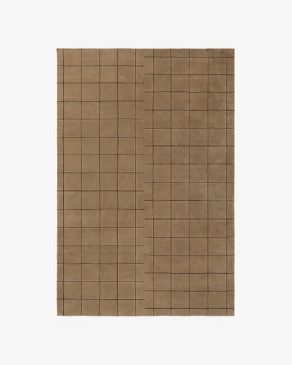 Modern Brown Color Hand Tufted Rug-Bisha Rugs