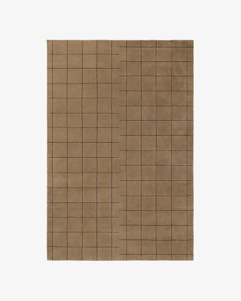 Modern Brown Color Hand Tufted Rug-Bisha Rugs