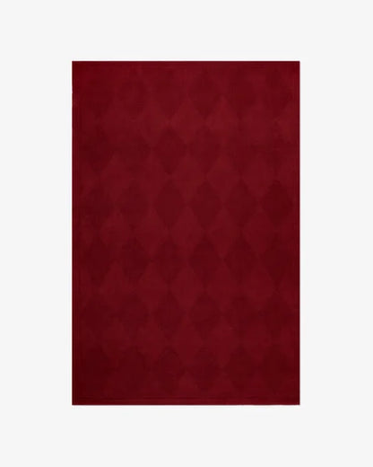 Deep Red Color Modern Hand Tufted Rug-Bisha Rugs