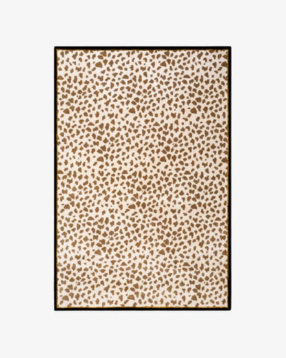 Gild Leopard Tufted Rug in Beige and Brown Colors-Bisha Rugs