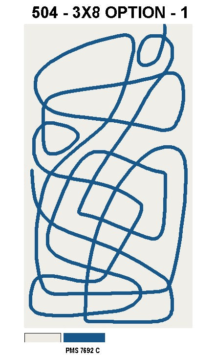 Beige and Blue Color Wool Area Rug